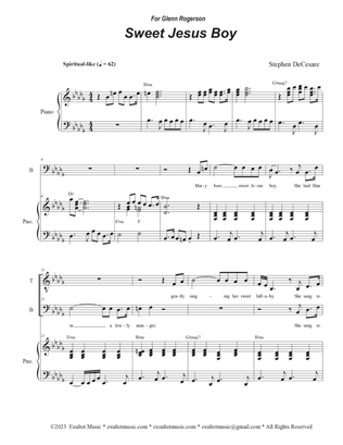 Sweet Jesus Boy (Duet for Tenor and Bass solo)