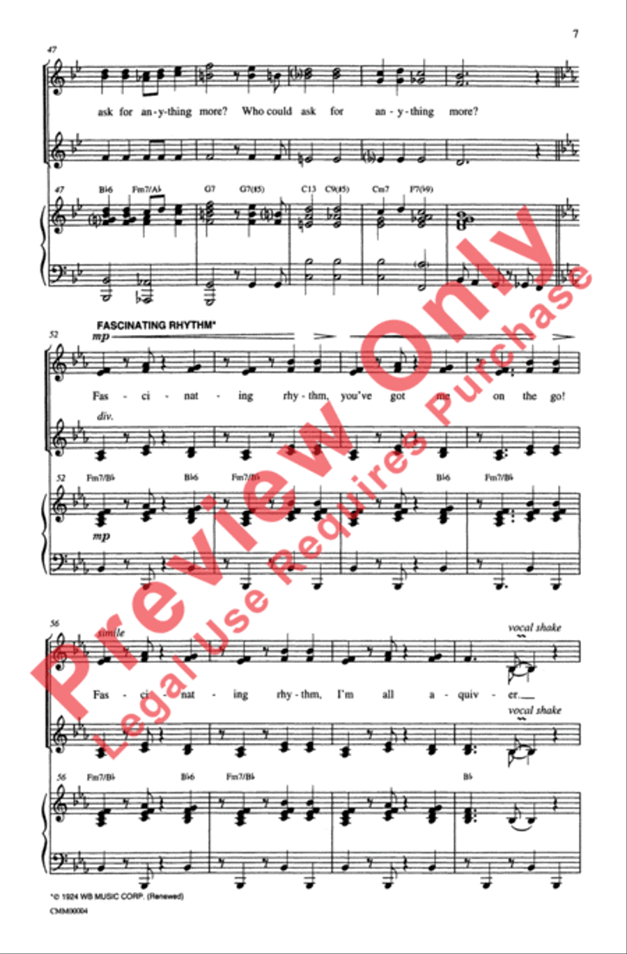 George Gershwin Medley George Gershwin Medley SSA scores gallery preview page 7