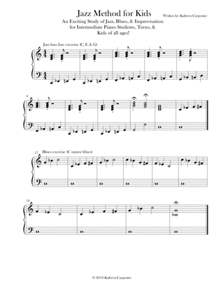 Jazz Method For Kids (Piano)