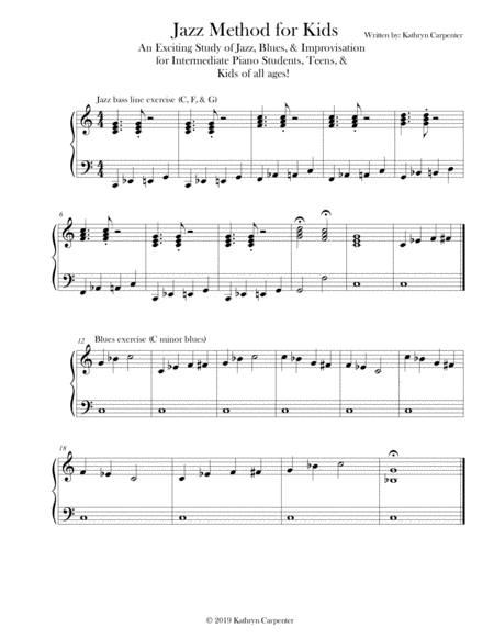 Jazz Method For Kids (Piano) image number null