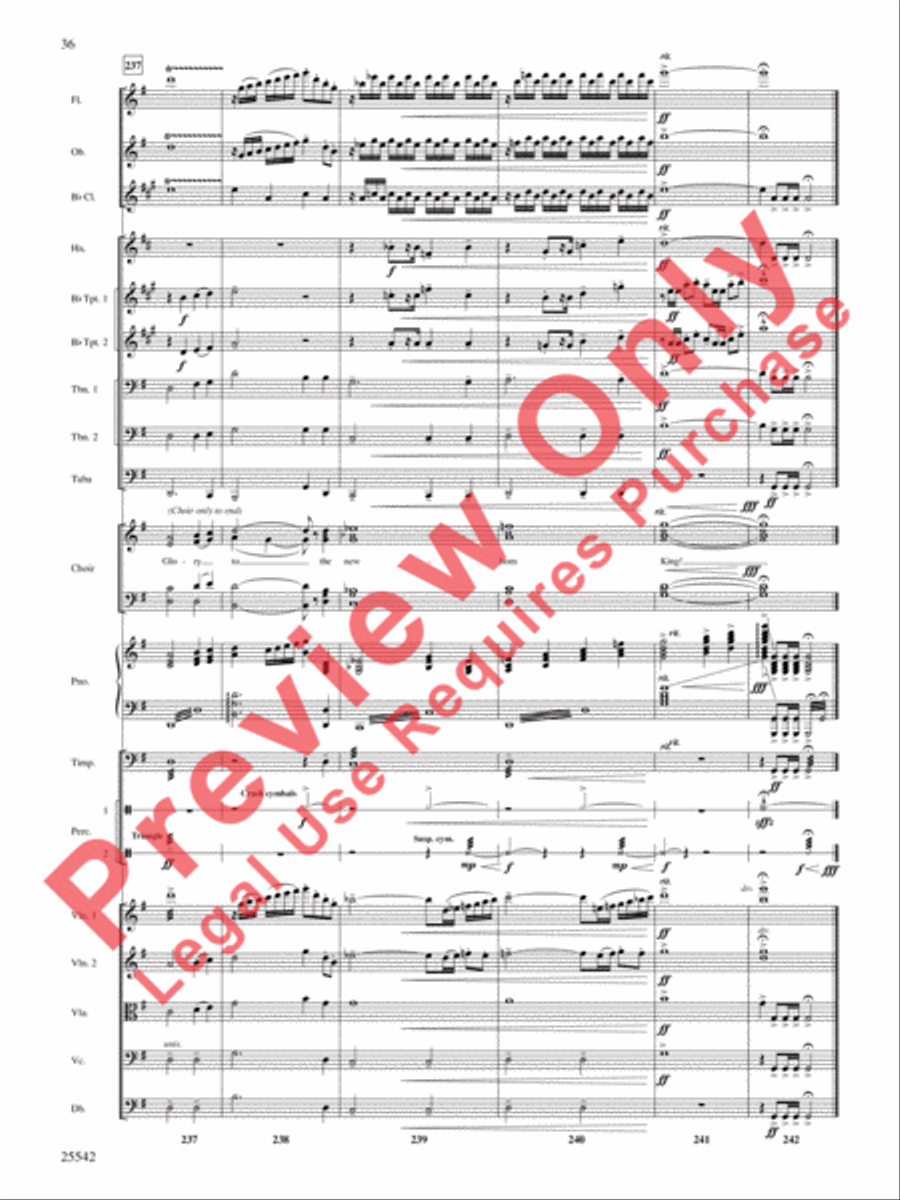 Glory to the Newborn King! Choir scores gallery preview page 37
