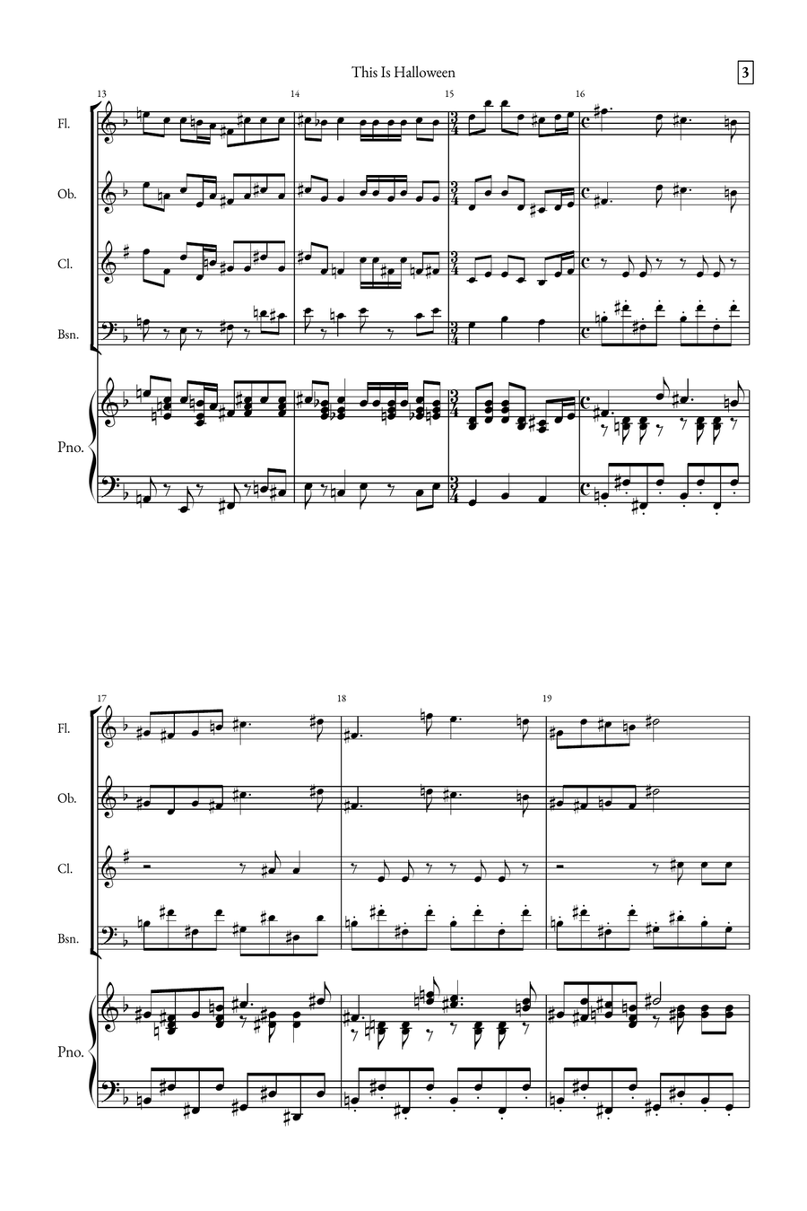 This Is Halloween Small Ensemble scores gallery preview page 3