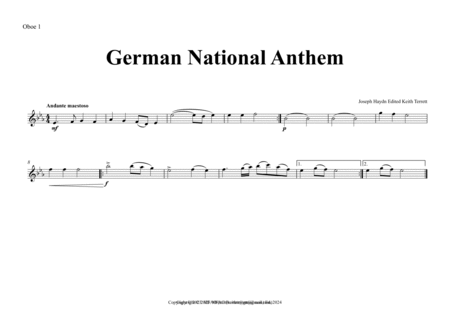 German National Anthem (Haydn version) for Symphony Orchestra image number null