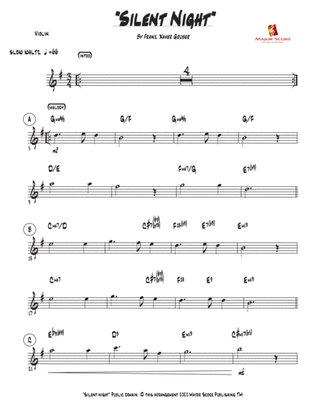 Silent Night - Violin & Piano - G Major