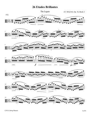 Mazas, Etudes for Viola Op 36, Book 2, No.32
