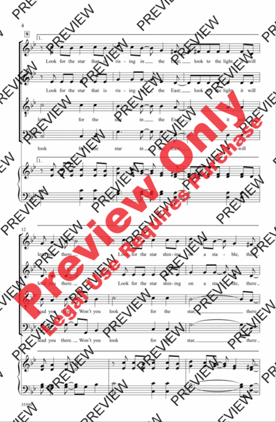 Have You Seen the Baby? 4-Part scores gallery preview page 14