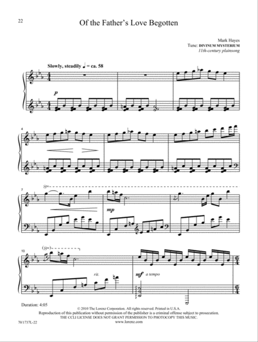 Advent Piano Solo scores gallery preview page 5