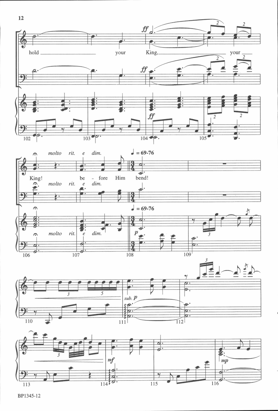 Carols of the Night Carols of the Night 4-Part scores gallery preview page 7