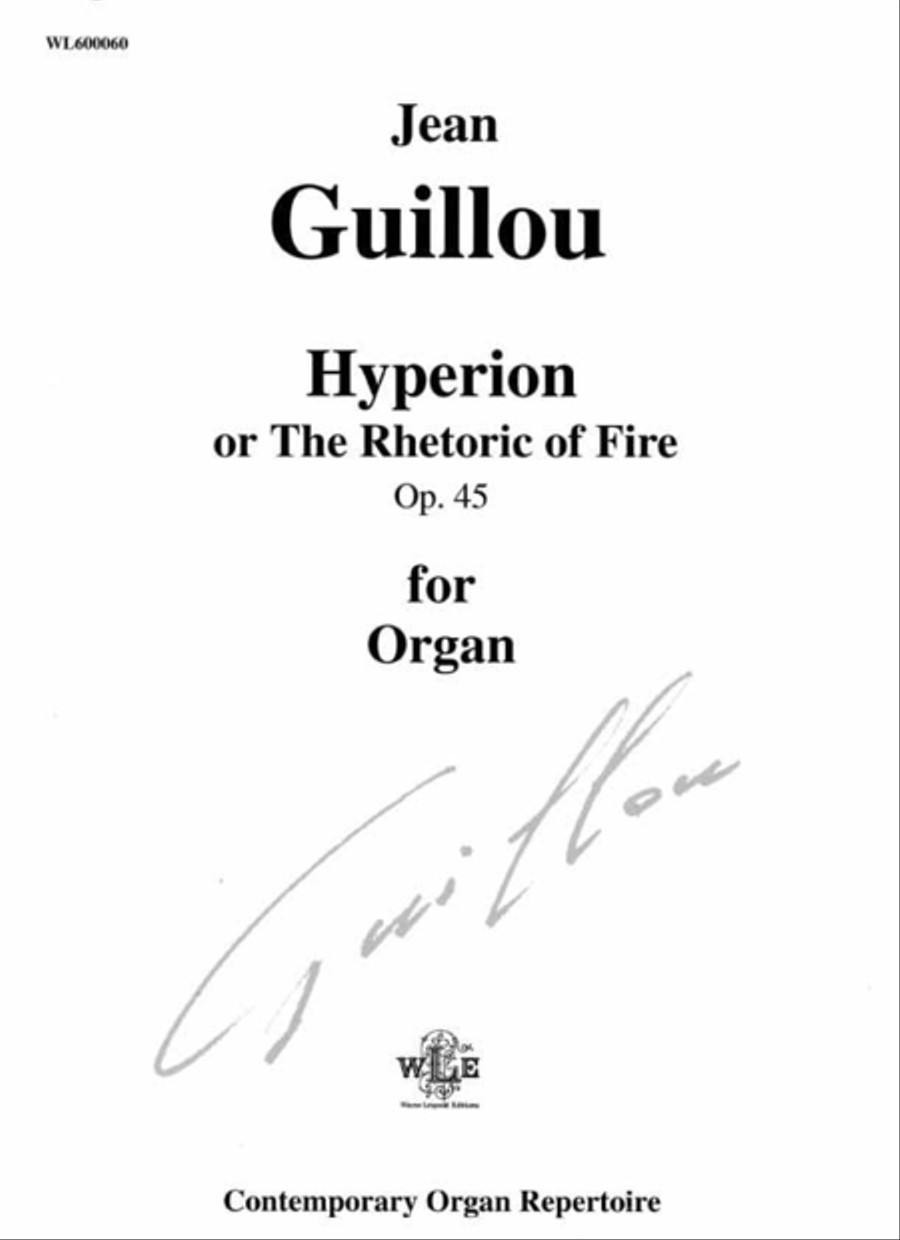 Hyperion or the Rhetoric of Fire, Op. 45 School and Community scores gallery preview page 1