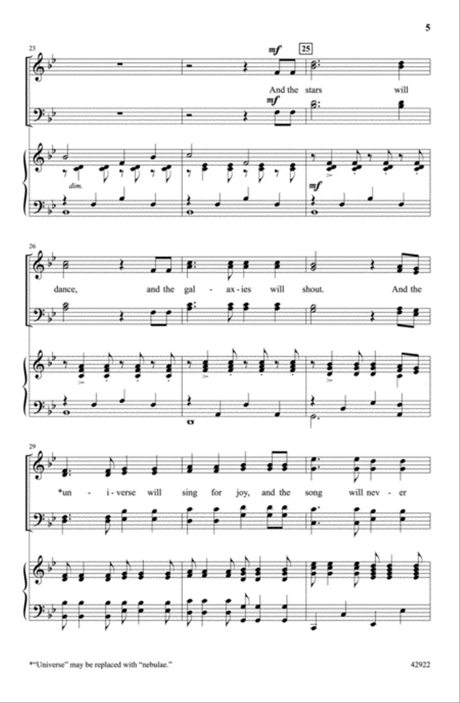 And the Stars Will Dance 4-Part scores gallery preview page 4
