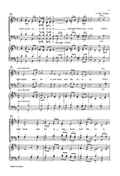 God's Right Hand and Holy Arm (Choral Score) image number null
