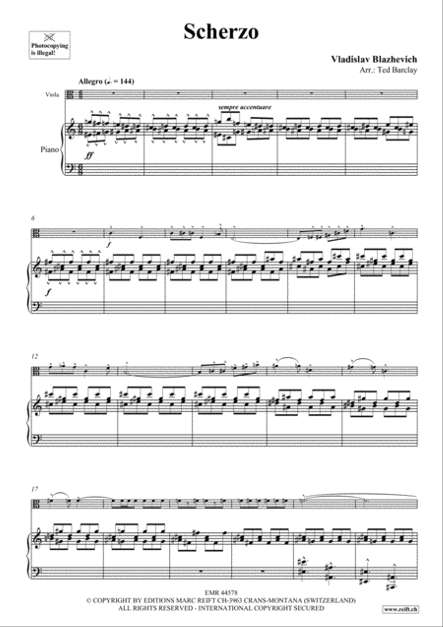 Scherzo Piano Accompaniment scores gallery preview page 4