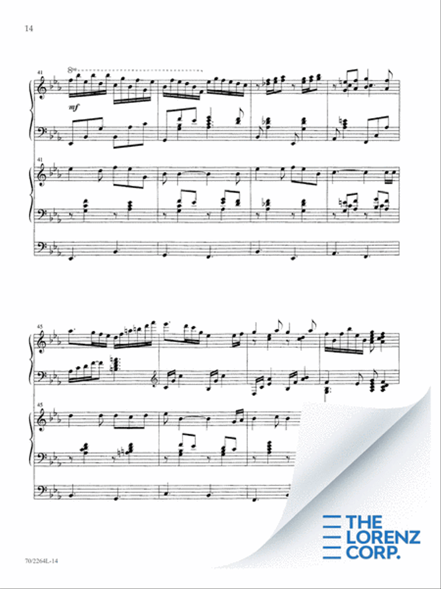O for a Thousand Tongues Organ scores gallery preview page 15