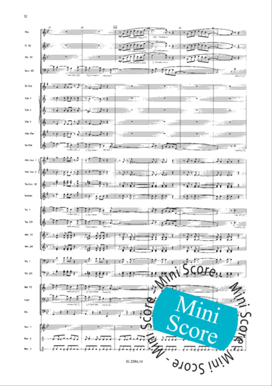 Os Passaros Do Brasil Concert Band scores gallery preview page 40