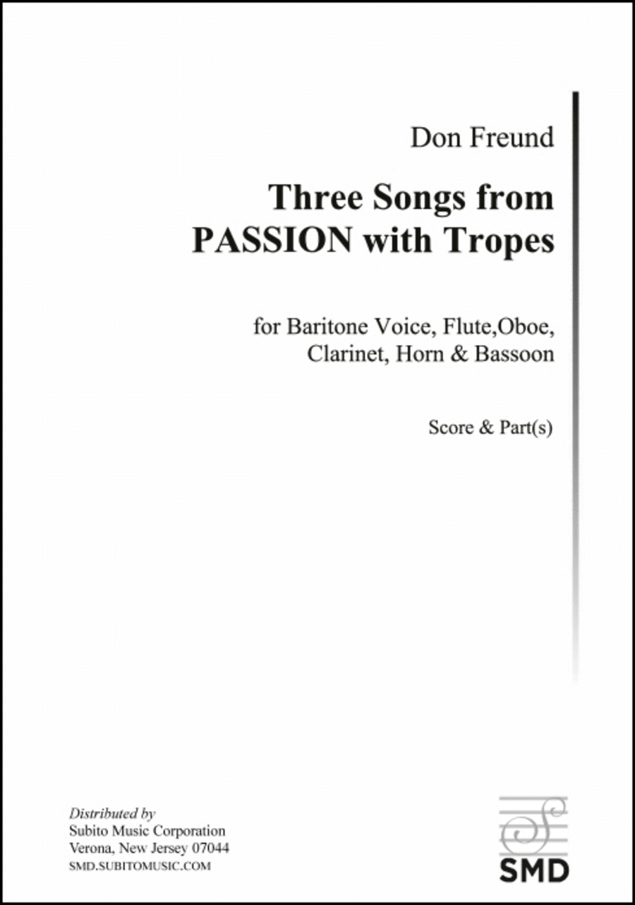 Three Songs from PASSION with Tropes Choir scores gallery preview page 1