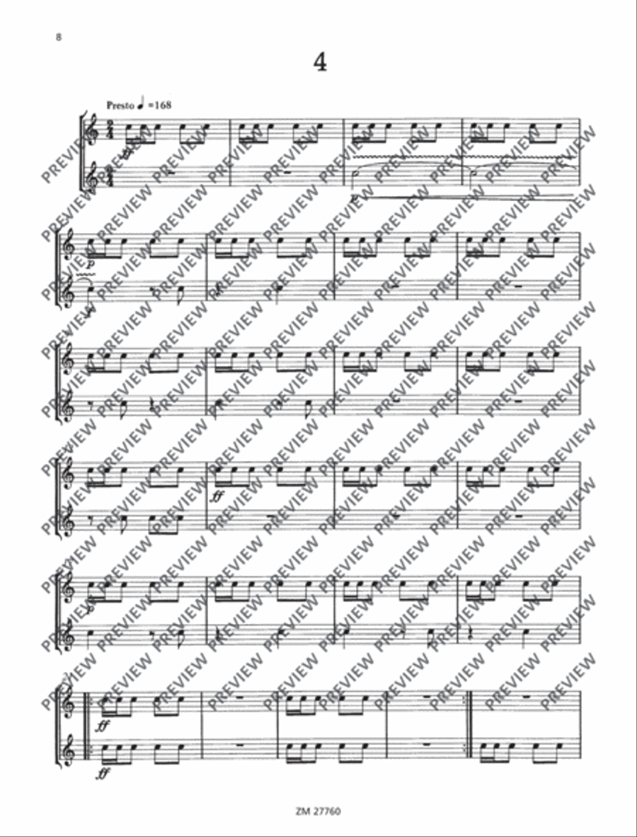 Fifteen Études Snare Drum scores gallery preview page 9