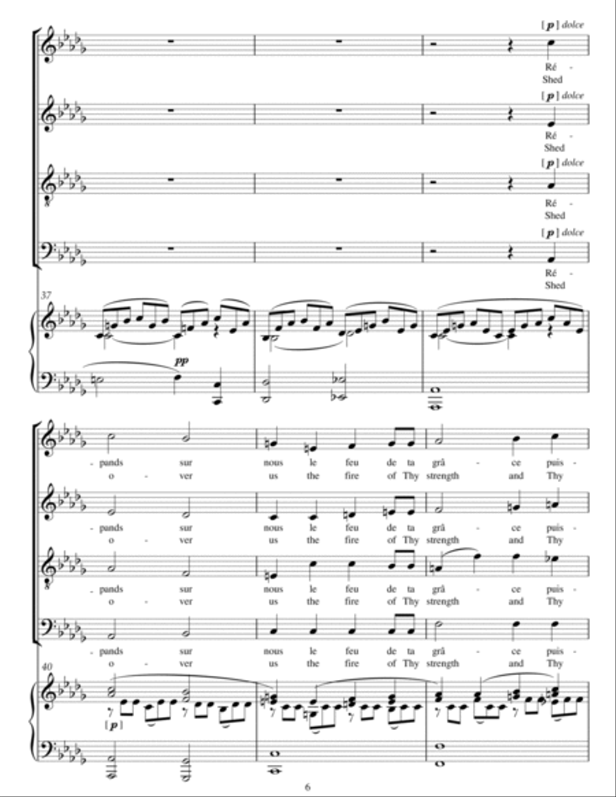 Cantique De Jean Racine Cantique De Jean Racine 4-Part scores gallery preview page 6