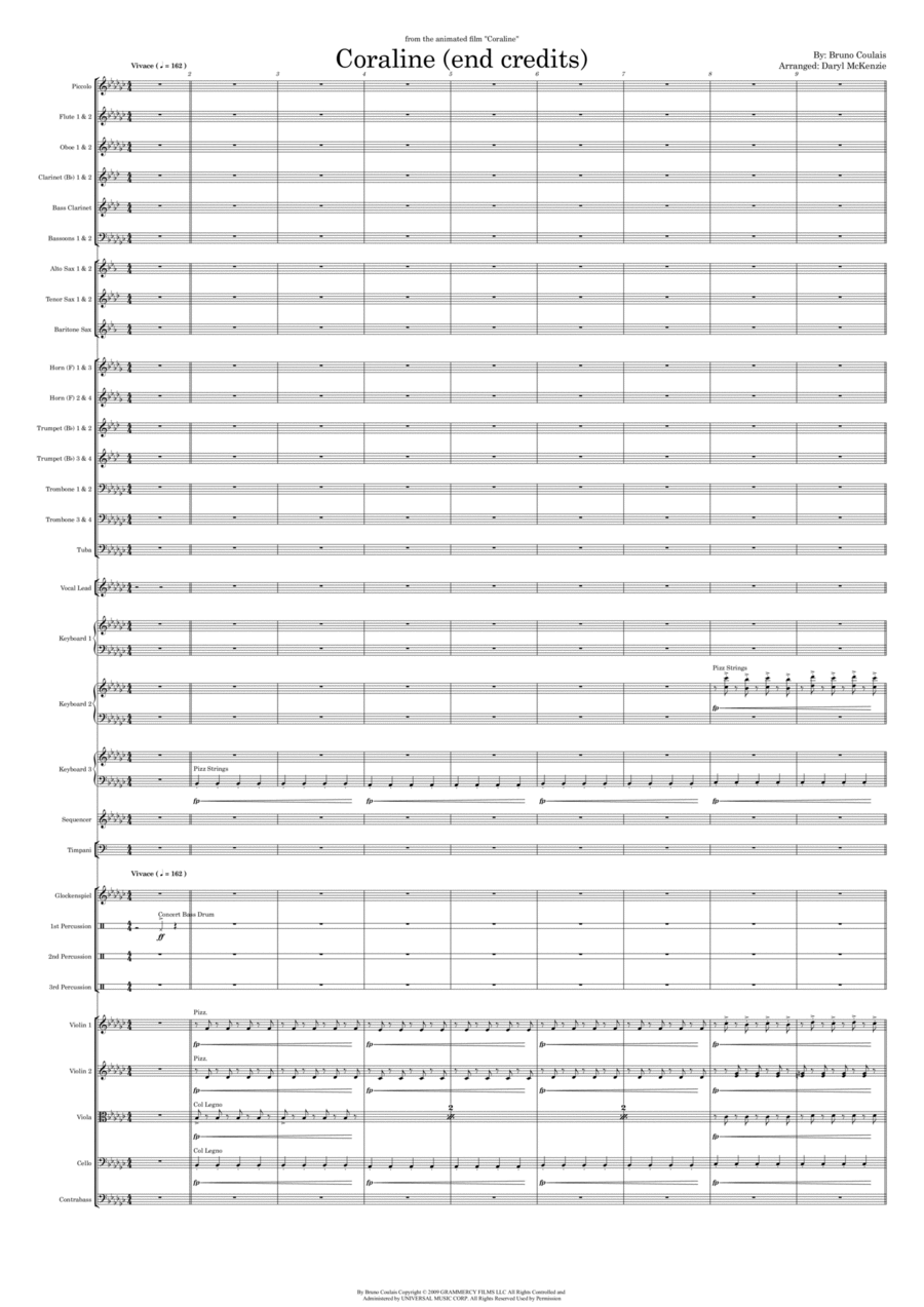 End Credits Full Orchestra scores gallery preview page 1