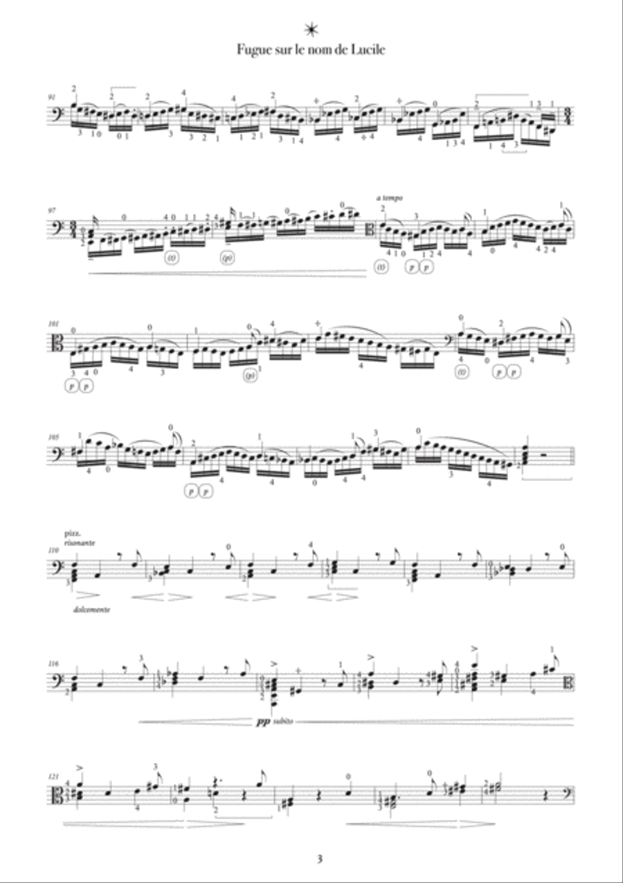 Fugue sur le nom de Lucile Viola scores gallery preview page 6
