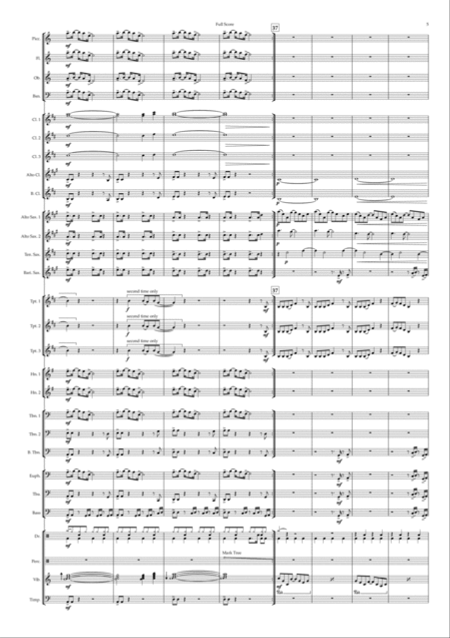 Get Over You Concert Band scores gallery preview page 5