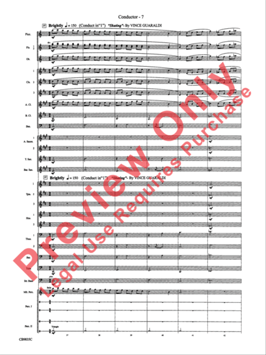 A Charlie Brown Christmas Concert Band scores gallery preview page 10