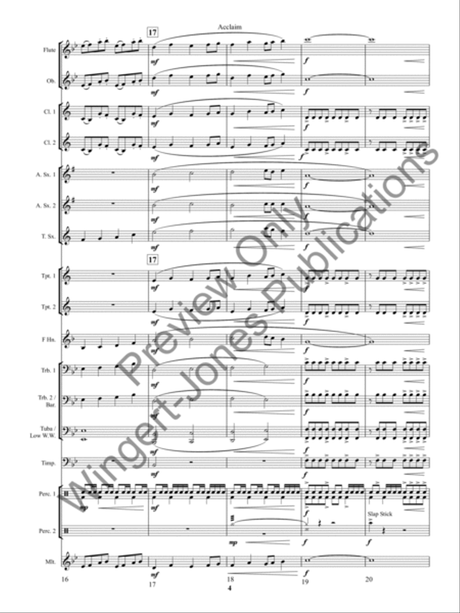 Acclaim Acclaim Concert Band scores gallery preview page 8