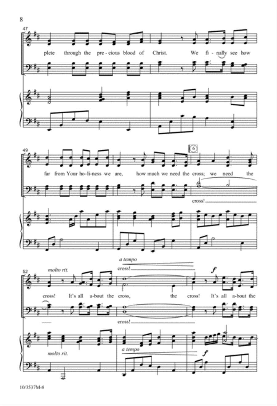It's All About the Cross 4-Part scores gallery preview page 8