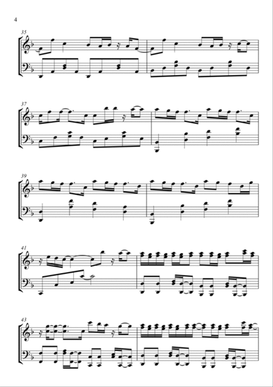 Complicated Piano Solo scores gallery preview page 4