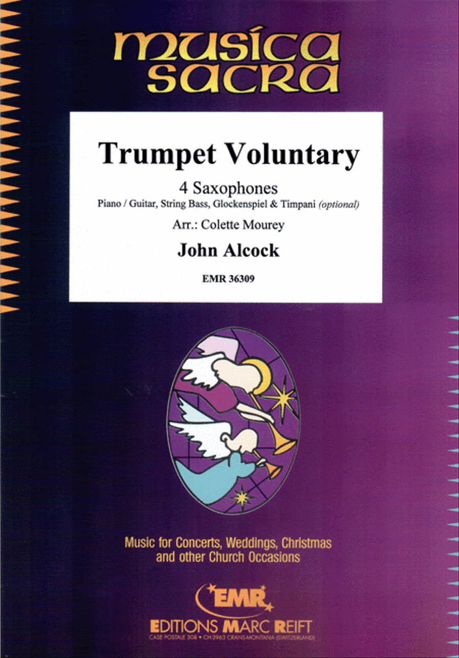Trumpet Voluntary Saxophone Ensemble scores gallery preview page 1