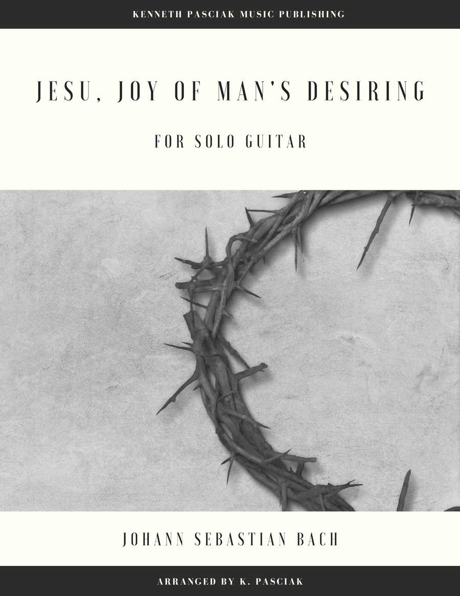 Jesu, Joy of Man's Desiring (for Solo Guitar) Acoustic Guitar scores gallery preview page 1