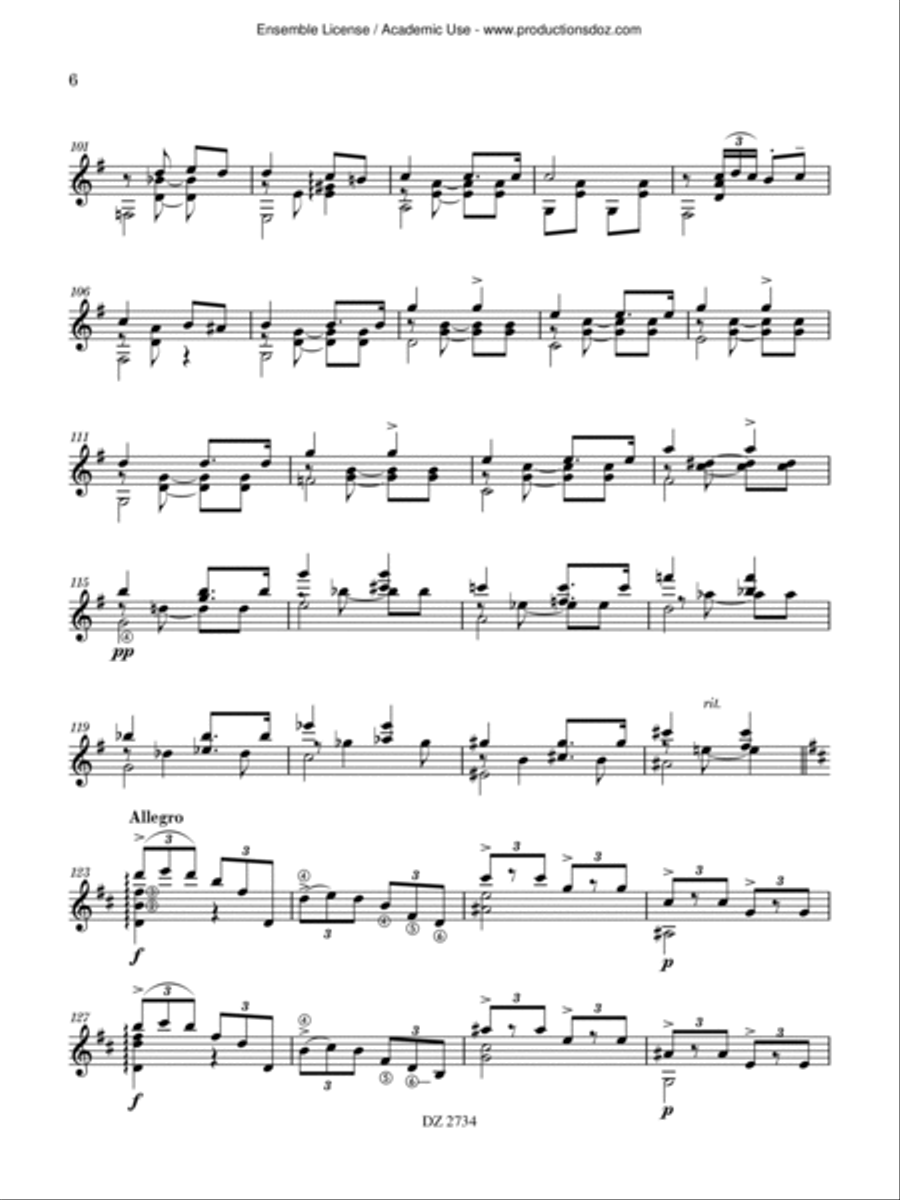 Rondo Schubertino Classical Guitar scores gallery preview page 6