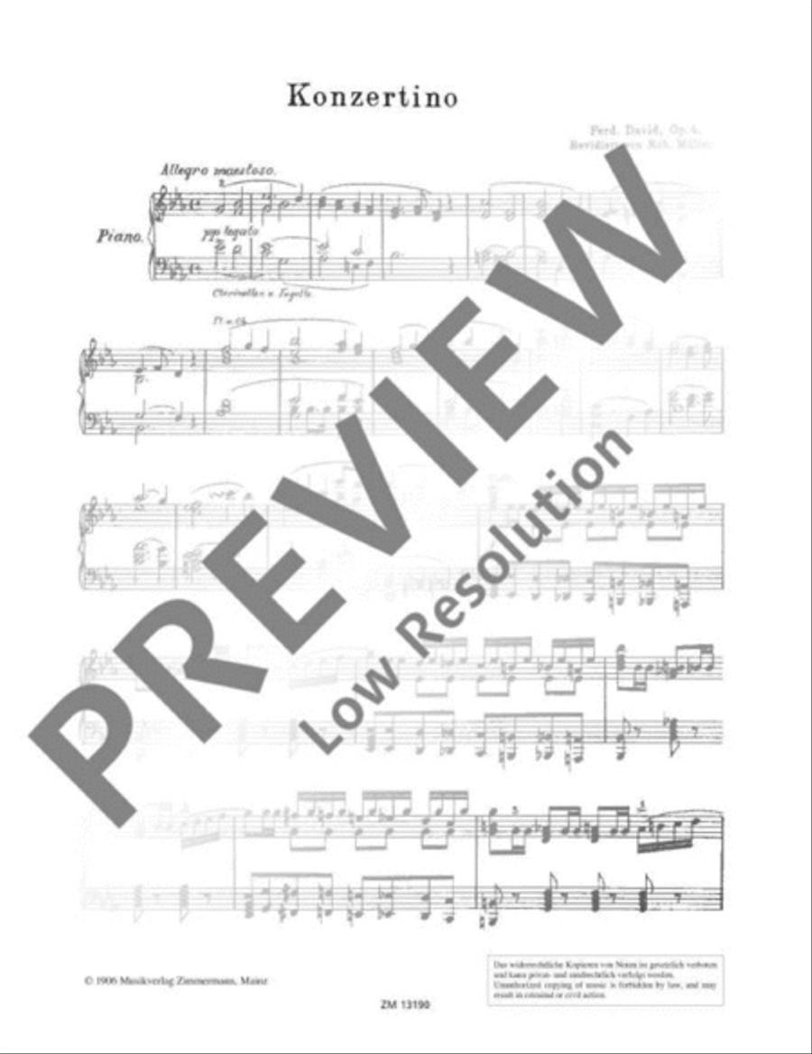 Concertino E flat major Trombone scores gallery preview page 4