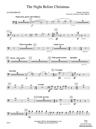 The Night Before Christmas: 2nd Trombone