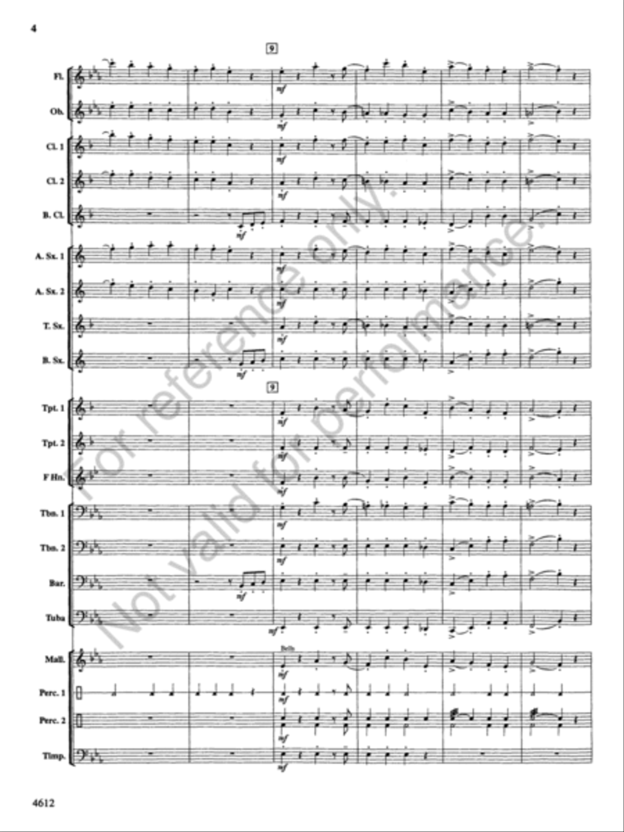 Themes from the Nutcracker Concert Band scores gallery preview page 5