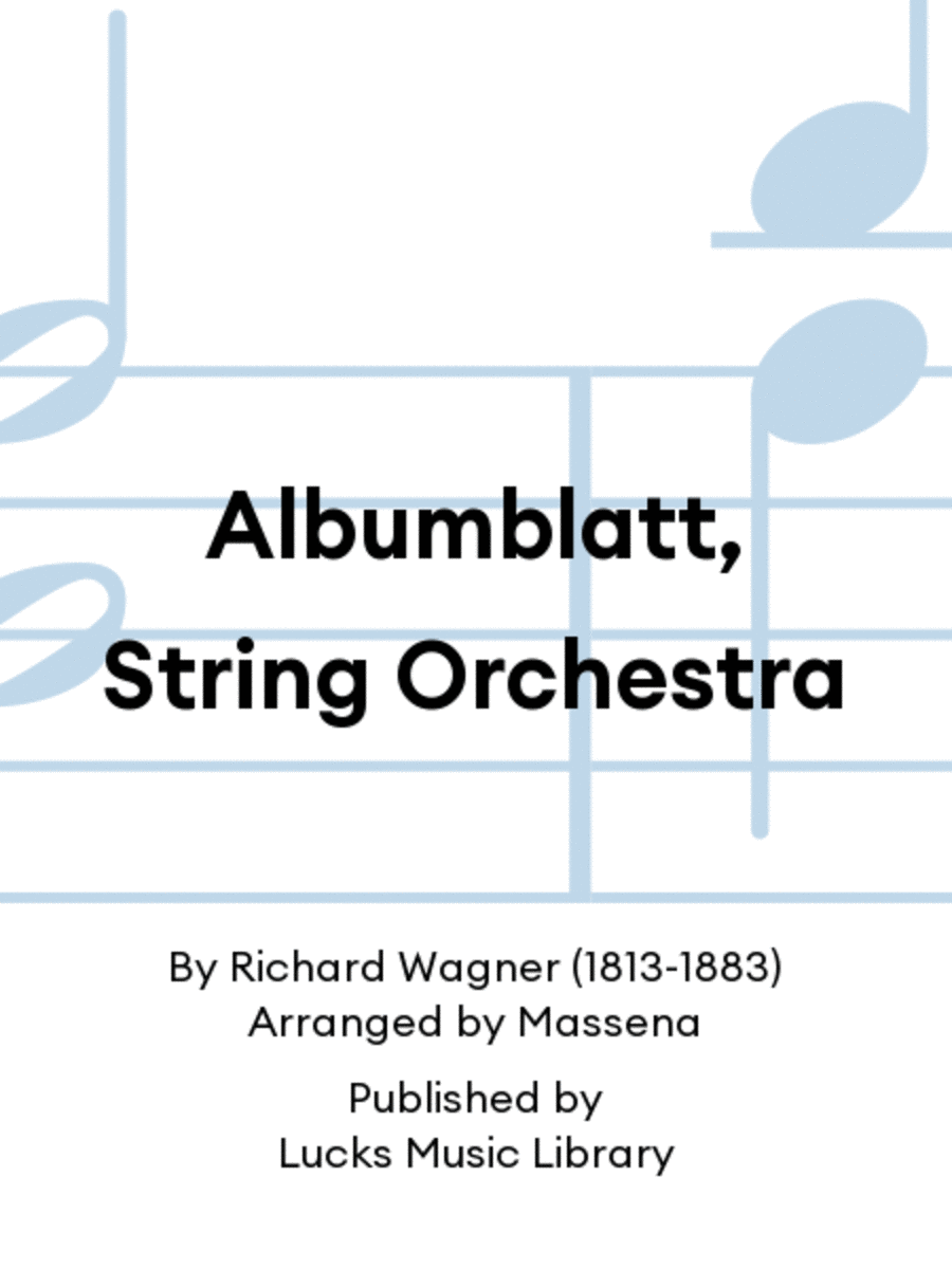 Albumblatt, String Orchestra String Orchestra scores gallery preview page 1