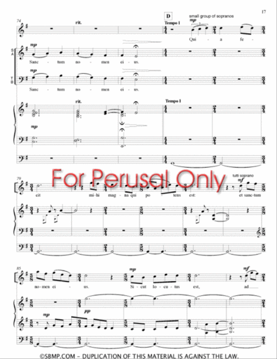 Magnificat 4-Part scores gallery preview page 16