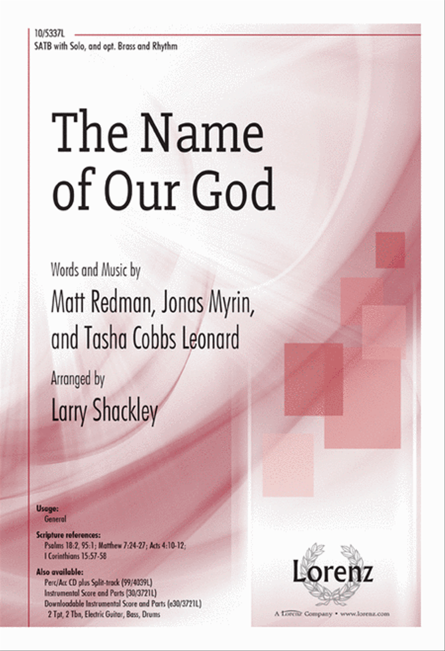 The Name of Our God 4-Part scores gallery preview page 1