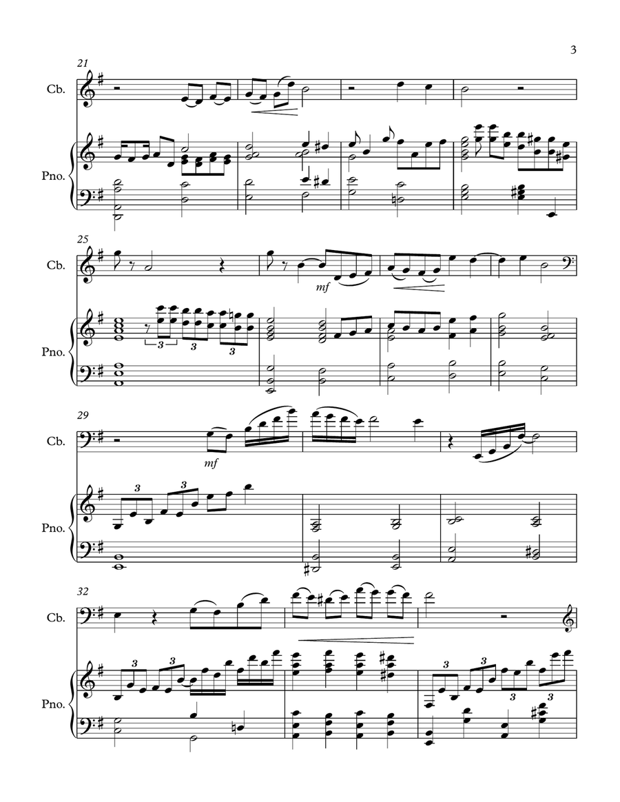 If Only Double Bass scores gallery preview page 5