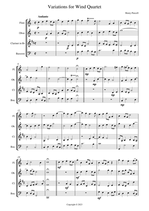 Variations for Wind Quartet