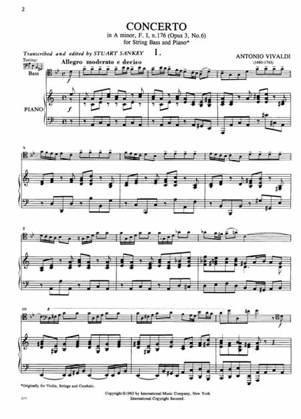 Concerto In A Minor Rv 356, Opus 3, No. 6 (Solo Tuning)