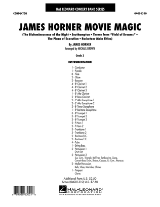 Book cover for James Horner Movie Magic - Full Score