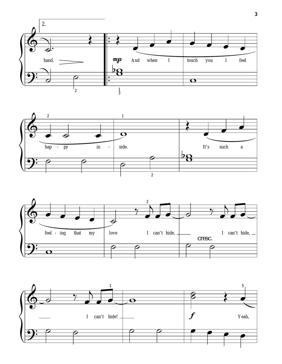 I Want To Hold Your Hand I Want To Hold Your Hand Piano Solo scores gallery preview page 3