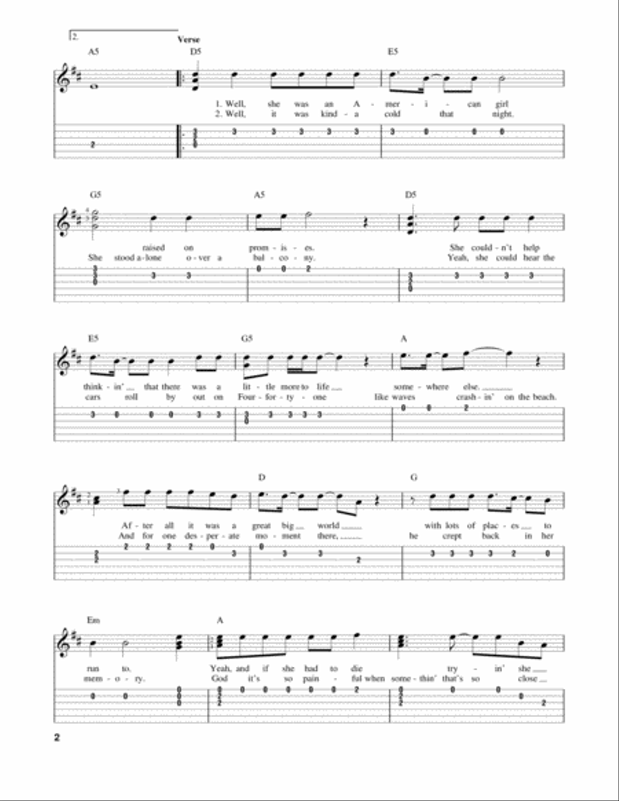American Girl Acoustic Guitar scores gallery preview page 2