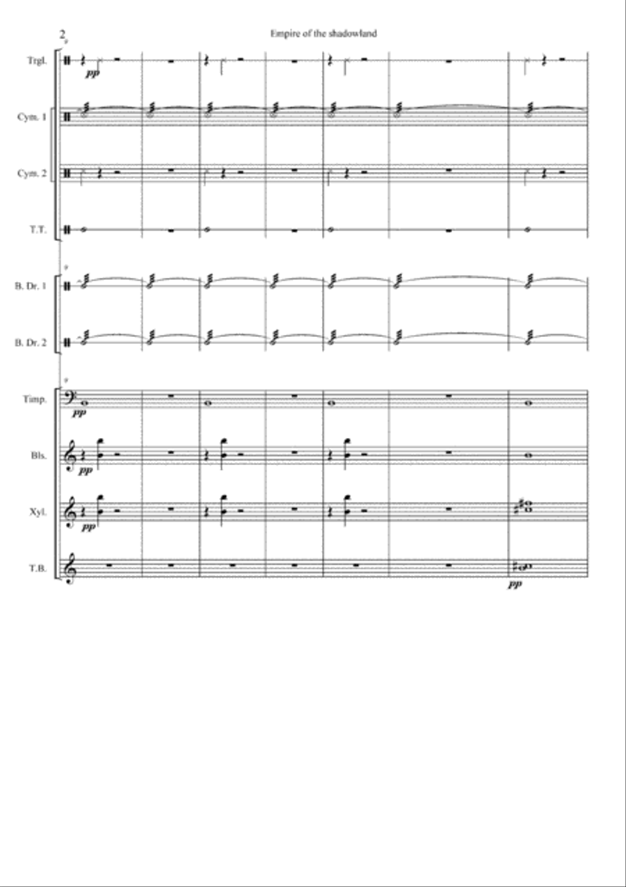 Empire of the Shadowland School and Community scores gallery preview page 3