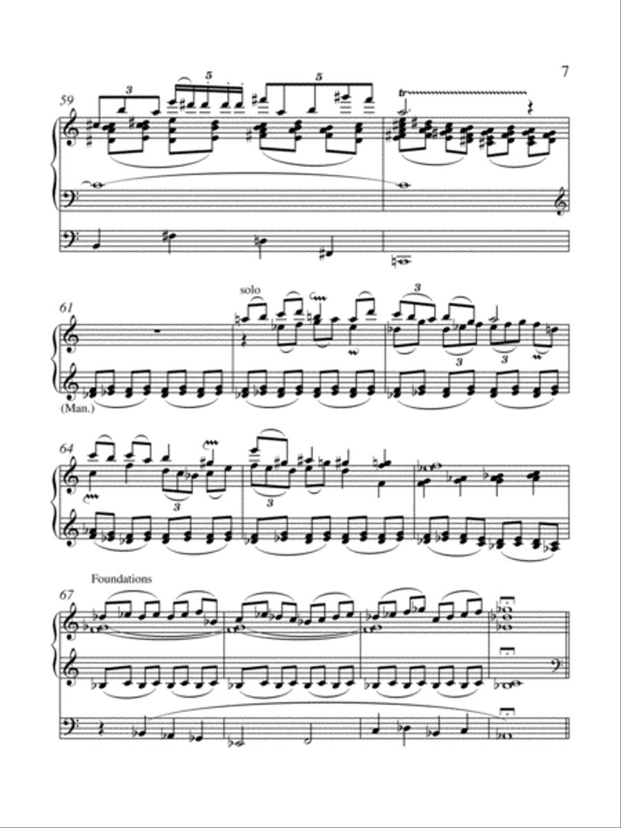 Triptych for Organ and Large Orchestra: Agape Organ scores gallery preview page 5