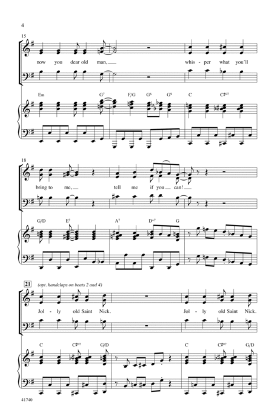 Jolly Old Saint Nick! Jolly Old Saint Nick! Choir scores gallery preview page 3
