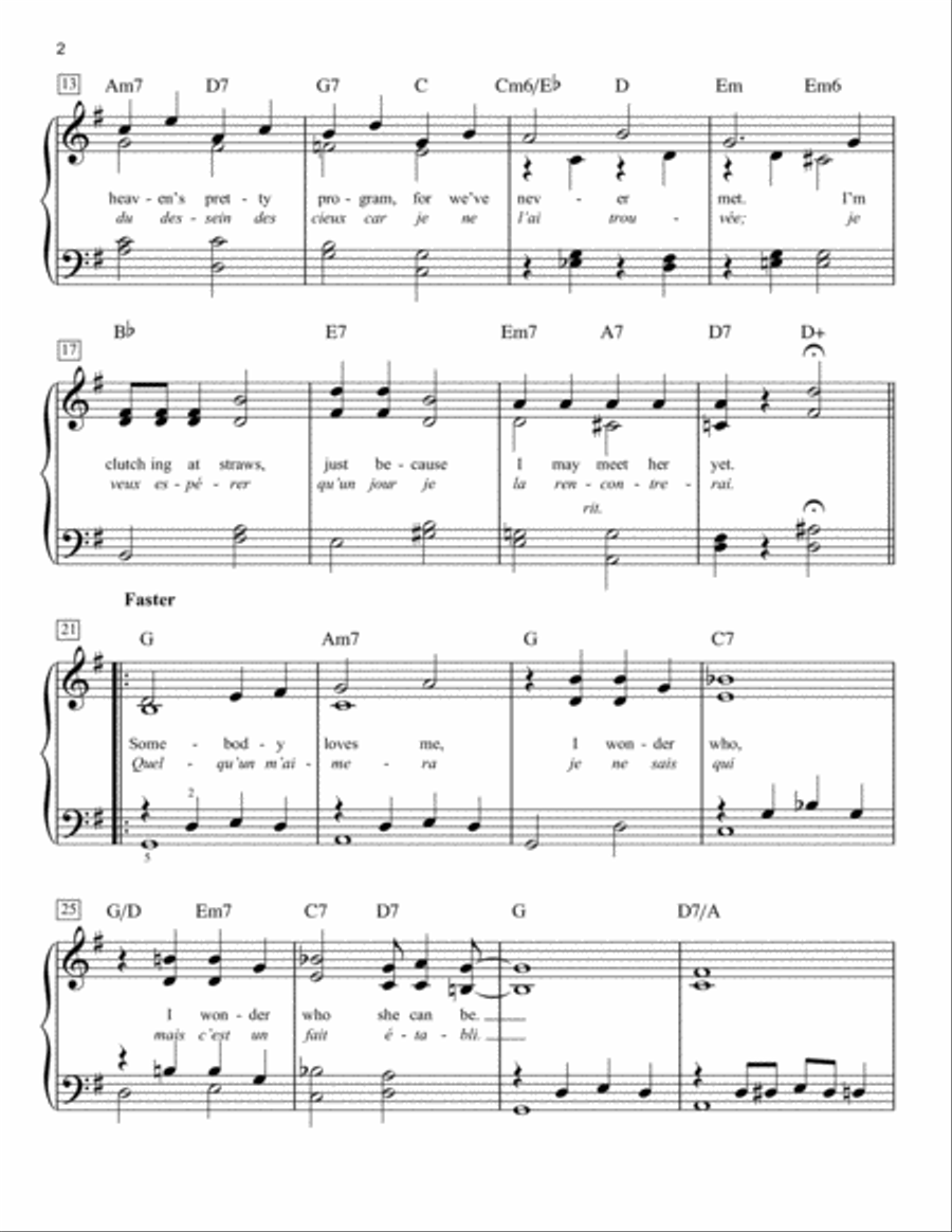 Somebody Loves Me Easy Piano scores gallery preview page 2