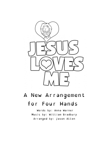 Jesus Loves Me (Four Hands) image number null