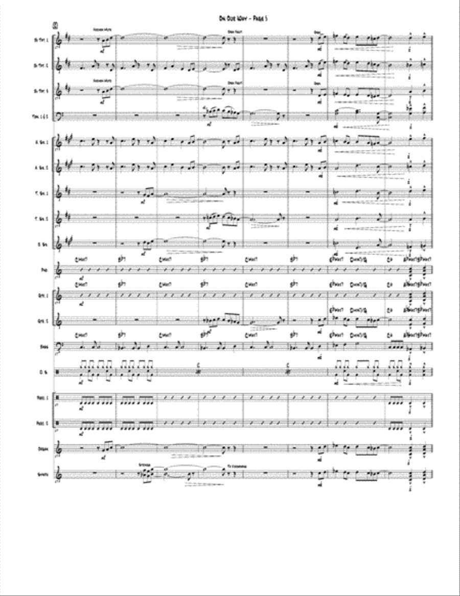 On Our Way Jazz Ensemble scores gallery preview page 5
