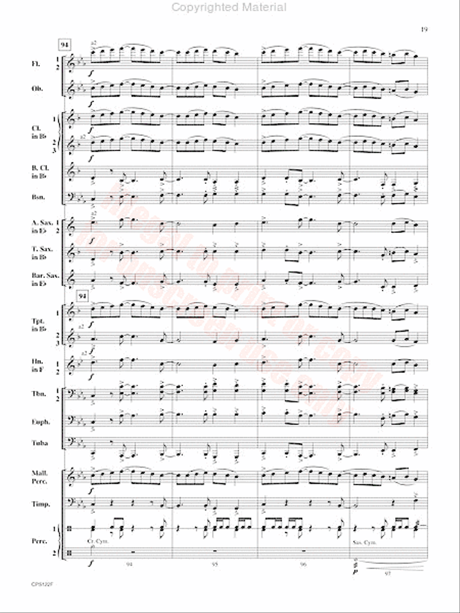 Escape the Lost City Concert Band scores gallery preview page 20